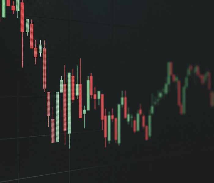 Advanced analytics charts and technical indicators display