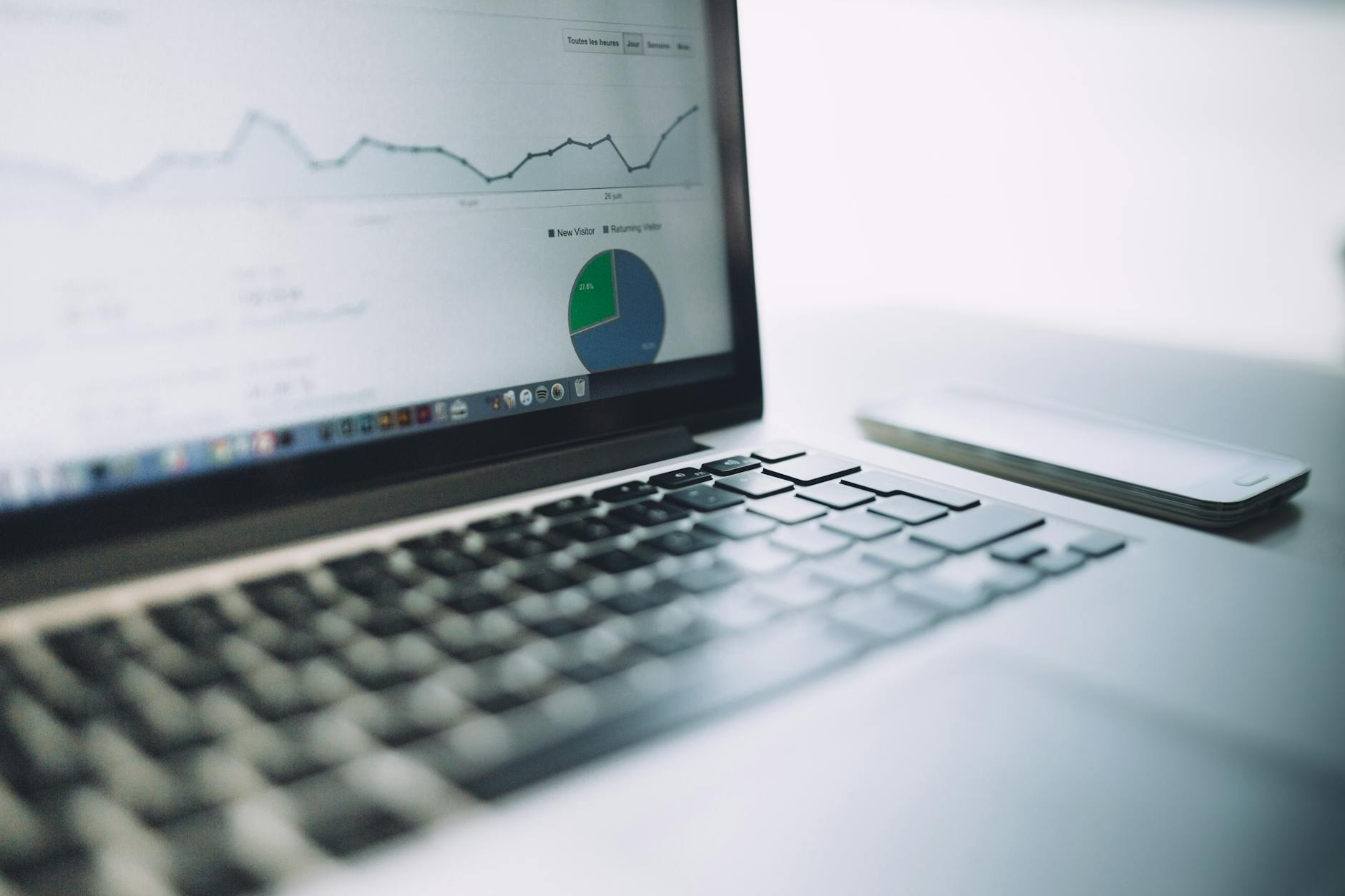 Modern investment platform interface with analytics dashboard